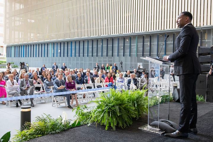 Mayor Andre Dickens at the opening of Winship at Emory Midtown