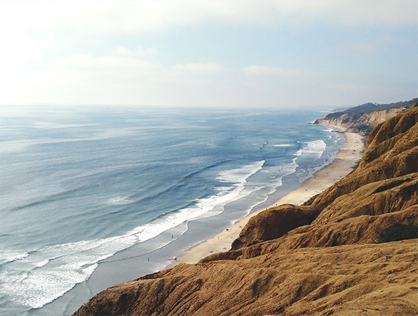 Kustlandschap in San Diego.