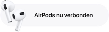 Melding dat AirPods zijn verbonden.