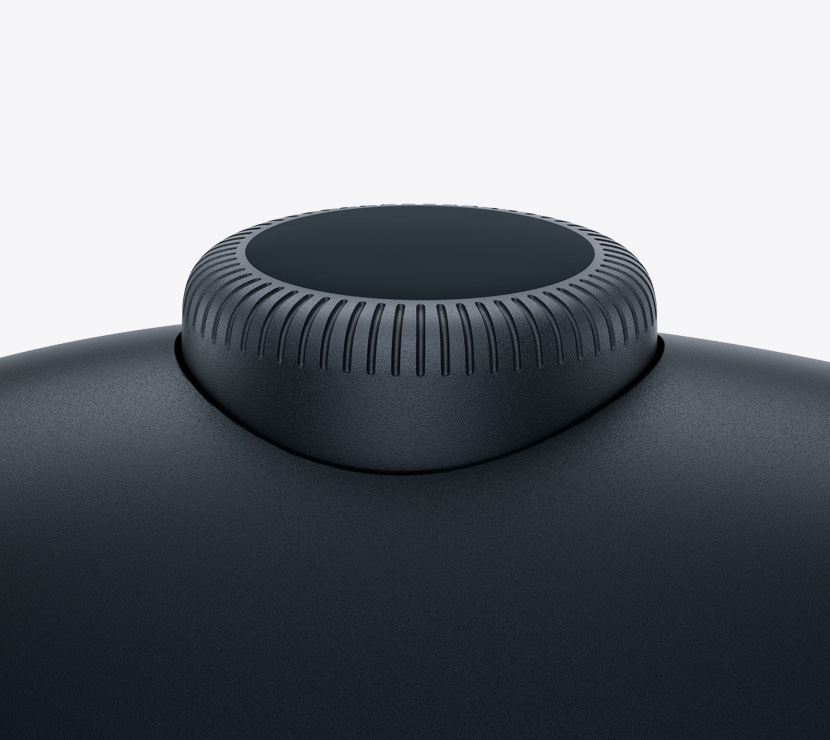 Gros plan de la Digital Crown des AirPods Max.