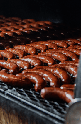 Sausage on the grill