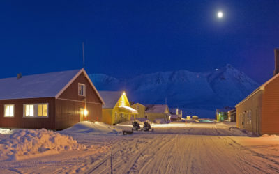 A house covered in snow.