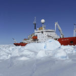 RRS James Clark Ross research vessel in sea ice