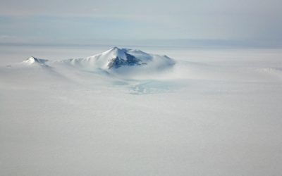 Snowy mountains in the distance