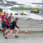 Playing football at Rothera