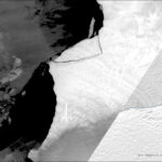 A close up of a snow covered slope