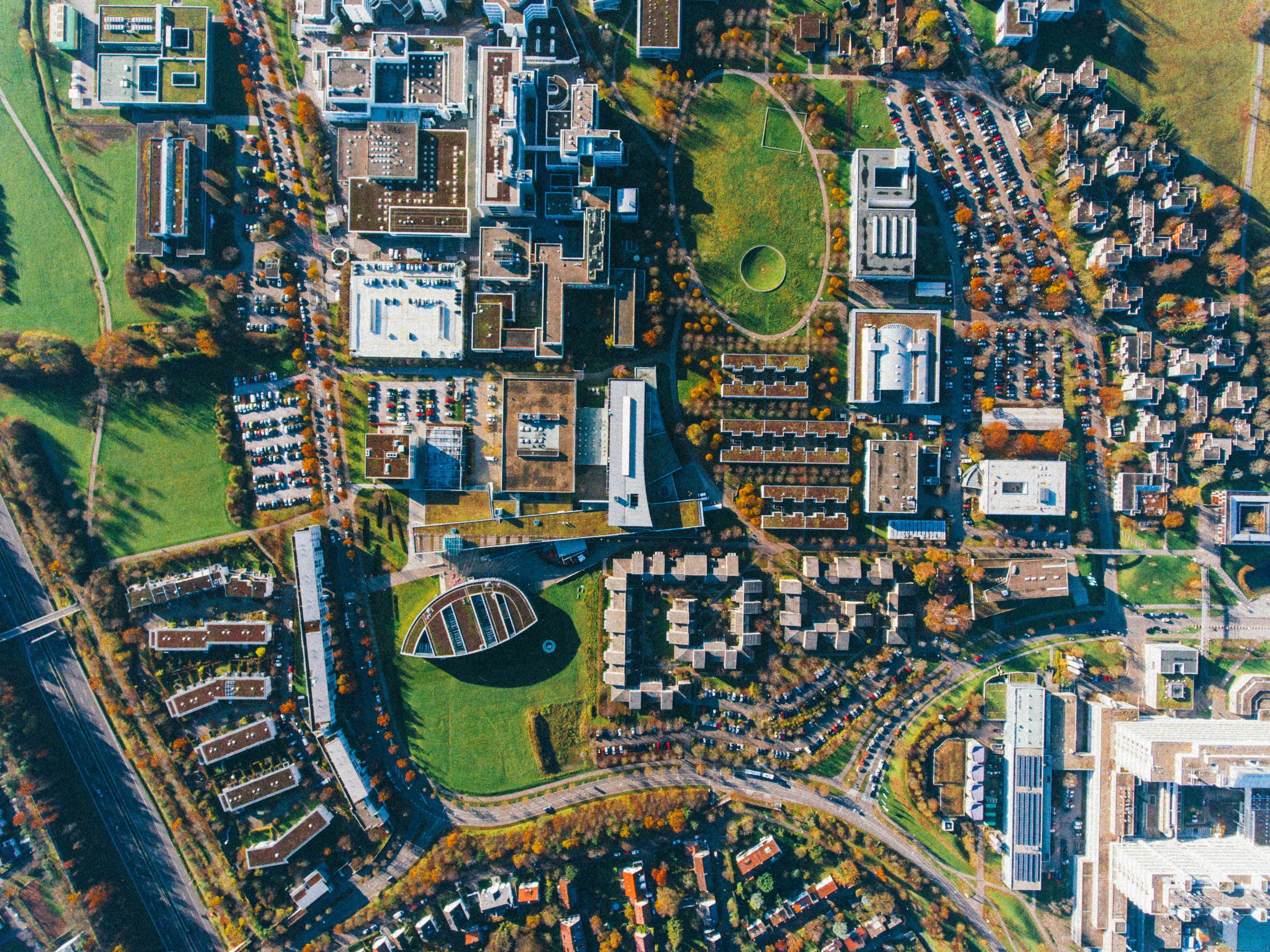 Stuttgart von einer Drone fotografiert