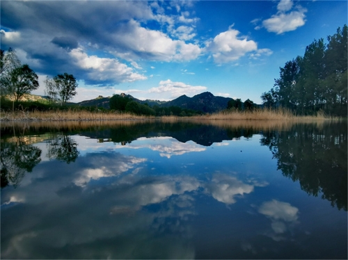 清水河畔风景