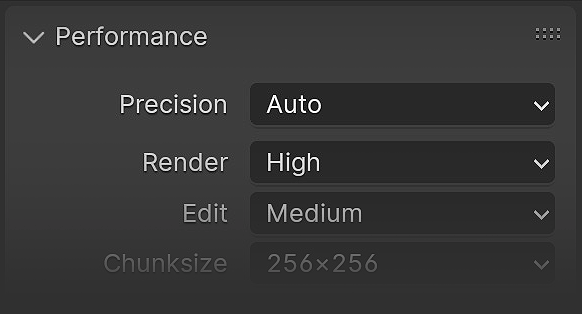 Compositor precision option