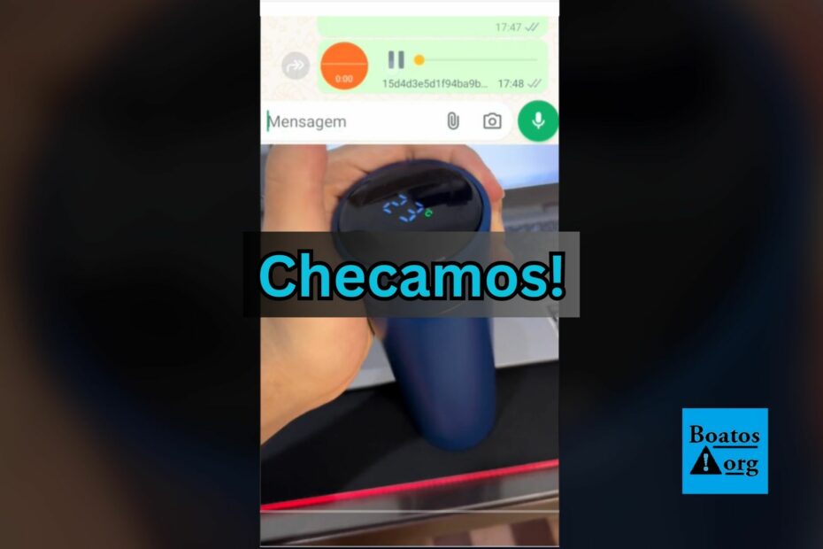 Garrafa térmica digital é um perigo porque bateria de lítio contamina água e explode, diz boato (Foto: Reprodução/TikTok)