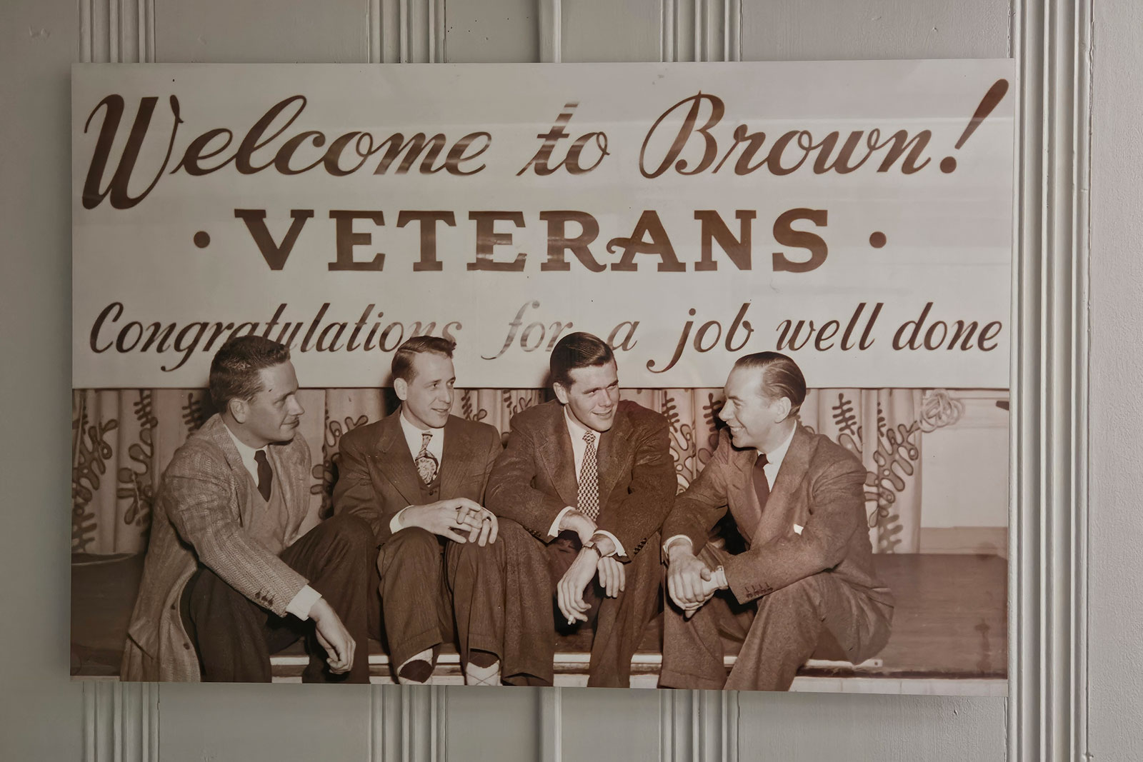 vintage photo of Brown veterans