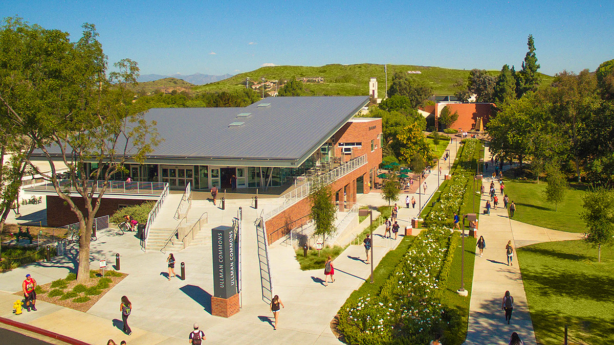 The Enormous Luther in Falde Plaza, looking toward Regals Way through our main campus.