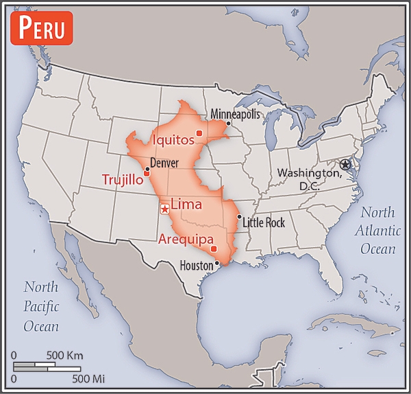 Area comparison map