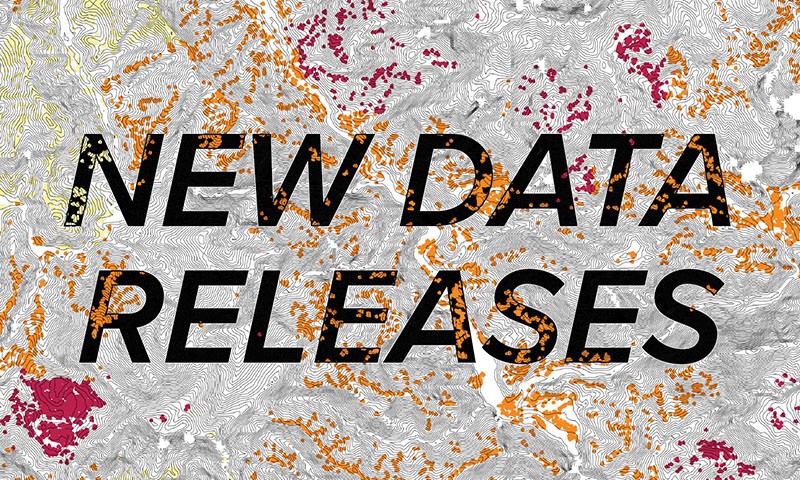 Graphic announcing new data releases from CIESIN