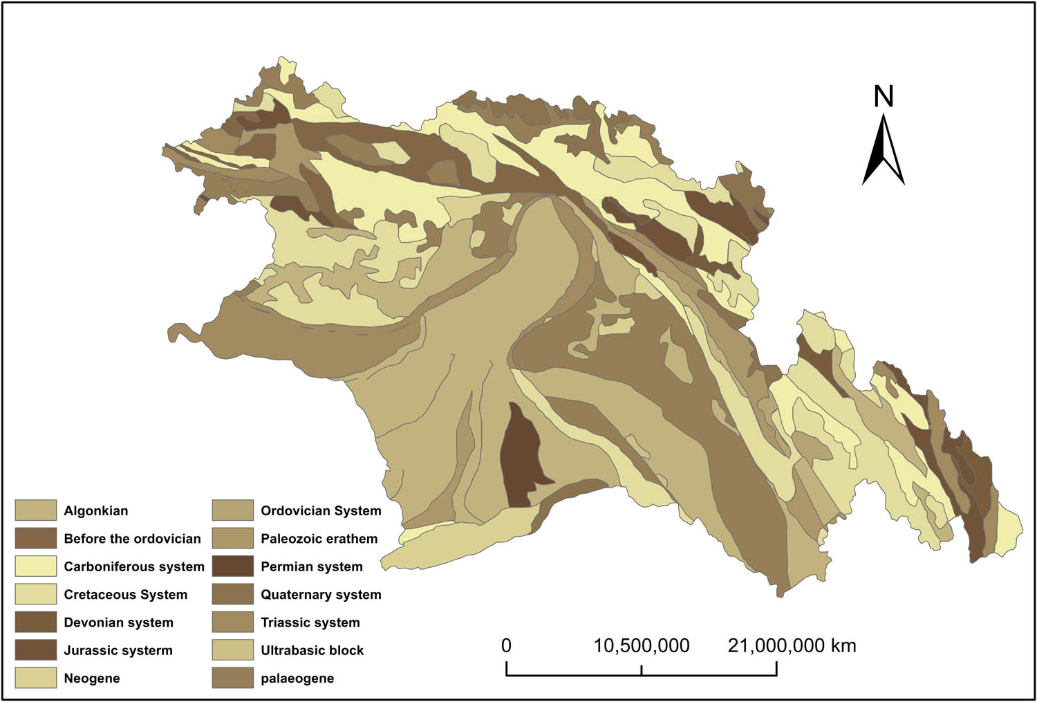 Figure 7 
                  Geological map.
               