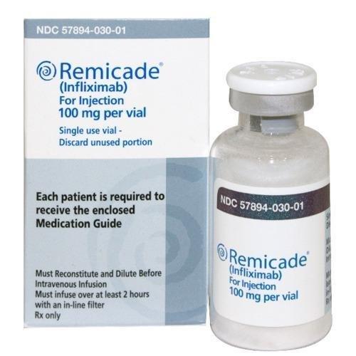 Pill medicine is Remicade 100 mg lyophilized powder for injection