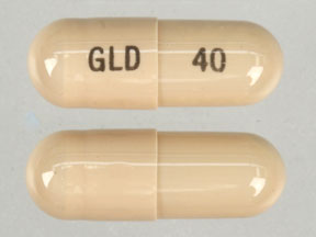 Pill GLD 40 is Oracea 40 mg (immediate release 30 mg / delayed release 10 mg)