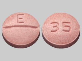 Pill E 35 is Trandolapril 1 mg