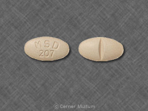 Pill MSD 207 is Prinivil 20 mg