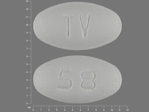 Pill TV 58 White Oval is Tramadol