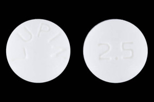 Pill LUPIN 2.5 White Round is Lisinopril