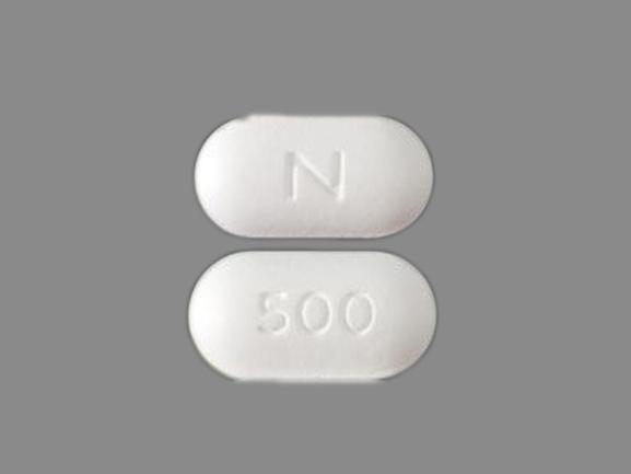 Naprelan 500 naproxen sodium 550 mg (equiv. naproxen 500 mg) (N 500)