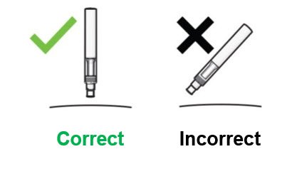 Holding your COSENTYX Sensoready pen: 