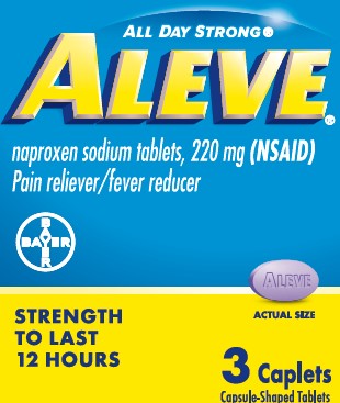 Aleve 3 caplets