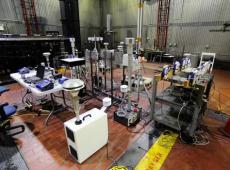 Testing of prototype air quality sensors in burn chamber