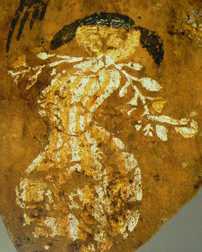 Plant deity from a wall painting in Northern Arizona.