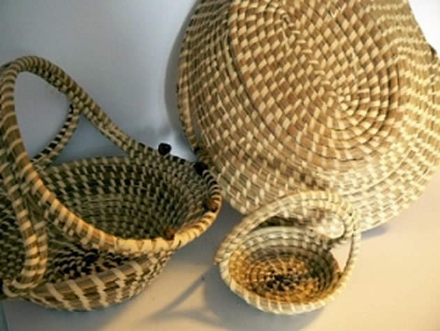 Sweetgrass baskets.