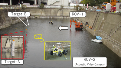 The experiment of recognition by acoustic video camera