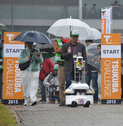 Smart Dump 9 started at the Tsukuba Challenge 2015 final