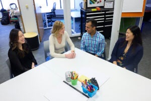 From left: Janice Jhang, Sue Goldie, Ankur Pandya, Jane Kim