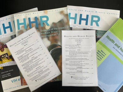 Health and Human Rights Journal commemorates 30 years