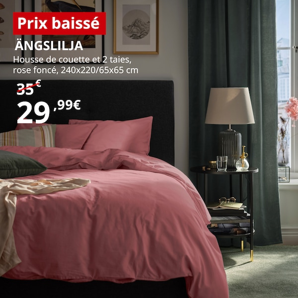 Housse de couette et 2 taies ÄNGSLILJA