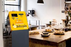 Bitcoin ATM in a cafe