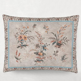 Vintage Floral Linen Cushion