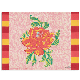 Set of 4 Cotton Lisa Corti Camelia Magenta Placemats