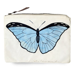 Blue Butterflies Zipper Pouch