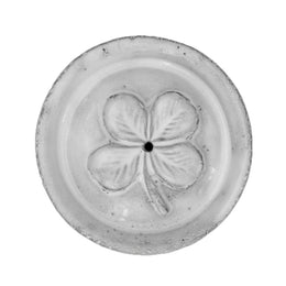 Clover "Chance' Incense Holder on Saucer