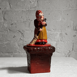 Papier Mâché Chimney Sweep Witch Box