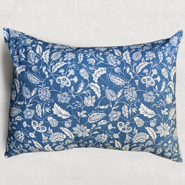 Large Indienne Pillow (No. 30B) with Linen Backing