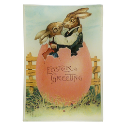 Easter Greeting (Embracing Rabbits)