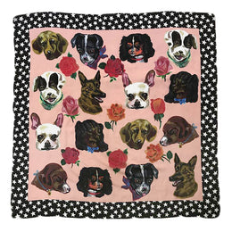 "Dogs" Silk Scarf