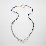 Elizabeth Moonstone Peruvian Opal Soul of the Sea Wirewrapped Necklace