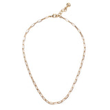 Plaza Rectangle Link Necklace Base - Gold