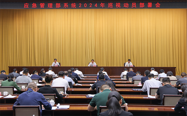 应急管理部党委召开部系统2024年巡视动员部署会