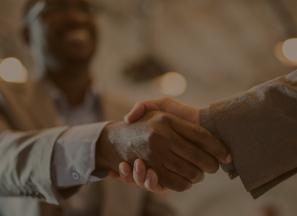 Handshake between two people