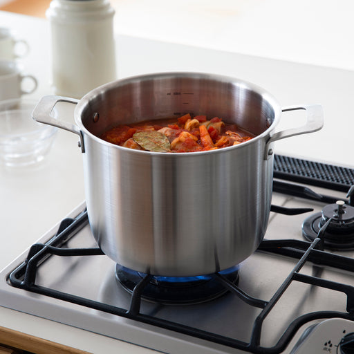 Stainless Aluminium 3-Layer Steel Saucepot 6.3 Qt MUJI